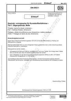 DIN 6063-1 – DRAFT